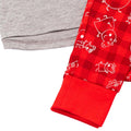 Rot-Grau - Side - Peppa Pig - Schlafanzug für Jungen - weihnachtliches Design