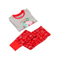 Rot-Grau - Close up - Peppa Pig - Schlafanzug für Jungen - weihnachtliches Design