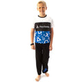 Schwarz-Blau-Weiß - Back - Playstation - Schlafanzug für Jungen