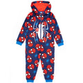 Blau-Rot-Weiß - Front - Spider-Man - All-in-One Nachtwäsche für Kinder