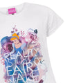 Weiß-Blau-Pink - Side - Cinderella - "Reality Is Just A Fairy Tale" T-Shirt für Mädchen