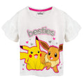Weiß-Pink-Gelb - Side - Pokemon - "Besties" Schlafanzug mit Shorts für Mädchen (3er-Pack)Rüschen