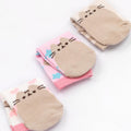 Weiß-Pink-Braun - Side - Pusheen - Socken Set für Mädchen (3er-Pack)