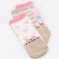 Weiß-Pink-Braun - Lifestyle - Pusheen - Socken Set für Mädchen (3er-Pack)