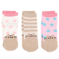 Weiß-Pink-Braun - Front - Pusheen - Socken Set für Mädchen (3er-Pack)