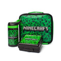 Grün-Schwarz - Front - Minecraft - Brotzeittasche, Lentikular Set