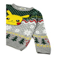 Grau-Grün-Gelb - Back - Pokemon - Pullover für Kinder - weihnachtliches Design