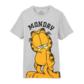 Grau-Schwarz-Gelb - Back - Garfield - "Monday" Schlafanzug mit langer Hose für Herren