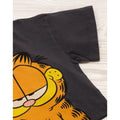 Schwarz-Orange - Back - Garfield - kurzes T-Shirt für Mädchen