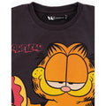 Schwarz-Orange - Lifestyle - Garfield - kurzes T-Shirt für Mädchen