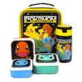 Bunt - Front - Pokemon - Pausenbrot-Tasche und Wasserflasche  5er-Pack Figuren
