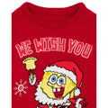 Rot - Back - SpongeBob SquarePants - Pullover für Kinder - weihnachtliches Design