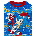 Himmelblau - Side - Sonic The Hedgehog - Pullover für Kinder - weihnachtliches Design