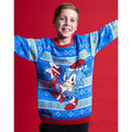 Himmelblau - Close up - Sonic The Hedgehog - Pullover für Kinder - weihnachtliches Design