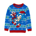 Himmelblau - Front - Sonic The Hedgehog - Pullover für Kinder - weihnachtliches Design