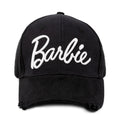 Schwarz-Weiß - Front - Barbie - Kappe Logo für Damen