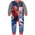 Grau-Blau-Rot - Front - Spider-Man - Schlafanzug für Jungen