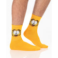Schwarz-Weiß-Orange - Side - Garfield - Socken für Herren-Damen Unisex (3er-Pack)
