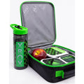 Schwarz-Grün - Side - Xbox - Pausenbrot-Tasche und Wasserflasche  5er-Pack