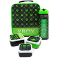 Schwarz-Grün - Front - Xbox - Pausenbrot-Tasche und Wasserflasche  5er-Pack
