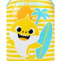 Blau-Gelb - Close up - Baby Shark - Kinder Koffer mit zwei Rädern, Mit Streifen