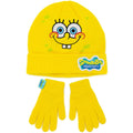 Gelb - Front - SpongeBob SquarePants -  Jerseyware Hut- und Handschuh-Set für Kinder