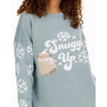 Minzgrün-Weiß - Side - Pusheen - Pullover für Damen
