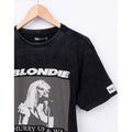 Schwarz-Weiß - Side - Blondie - "Hurry Up & Wait" T-Shirt für Herren-Damen Unisex