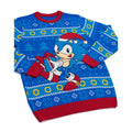 Blau-Rot - Back - Sonic The Hedgehog - Pullover für Herren-Damen Unisex - weihnachtliches Design