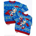 Blau-Rot - Side - Sonic The Hedgehog - Pullover für Herren-Damen Unisex - weihnachtliches Design
