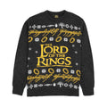 Schwarz - Front - The Lord Of The Rings - Pullover für Herren-Damen Unisex - weihnachtliches Design