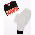 Schwarz-Grau - Close up - Jaws - Schlafanzug mit langer Hose für Herren