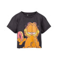 Holzkohle-Orange - Front - Garfield - kurzes T-Shirt für Damen