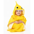 Gelb-Weiß - Lifestyle - Baby Shark - Handtuch mit Kapuze für Kinder