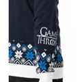Blau-Weiß - Pack Shot - Game of Thrones - Pullover für Herren-Damen Unisex - weihnachtliches Design