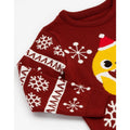 Weinrot - Side - Baby Shark - Pullover für Kinder - weihnachtliches Design