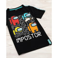 Schwarz - Back - Among Us - "Impostor" T-Shirt für Kinder
