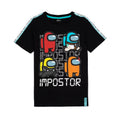 Schwarz - Front - Among Us - "Impostor" T-Shirt für Kinder