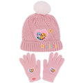 Pink - Front - Paw Patrol - "Friends" Hut- und Handschuh-Set Jerseyware für Mädchen