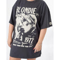 Anthrazit - Side - Blondie - T-Shirt-Kleid für Damen