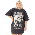 Anthrazit - Front - Blondie - T-Shirt-Kleid für Damen