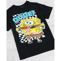 Schwarz-Weiß-Gelb - Back - SpongeBob SquarePants - "Dude" T-Shirt für Kinder