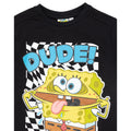 Schwarz-Weiß-Gelb - Side - SpongeBob SquarePants - "Dude" T-Shirt für Kinder