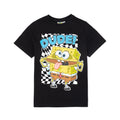 Schwarz-Weiß-Gelb - Front - SpongeBob SquarePants - "Dude" T-Shirt für Kinder