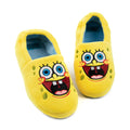 Gelb-Blau - Front - SpongeBob SquarePants - Kinder Hausschuhe, Gesicht