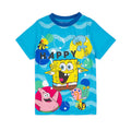 Blau - Back - SpongeBob SquarePants - "Happy" Schlafanzug für Jungen