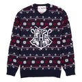 Blau-Rot-Weiß - Front - Harry Potter - Pullover für Herren-Damen Unisex - weihnachtliches Design