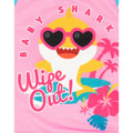 Blau-Pink - Side - Baby Shark - "Wipe Out!" Badeanzug für Mädchen  Langärmlig