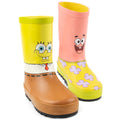 Gelb-Pink-Braun - Back - SpongeBob SquarePants - Kinder Garten-Gummistiefel, Figur
