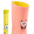 Gelb-Pink-Braun - Close up - SpongeBob SquarePants - Kinder Garten-Gummistiefel, Figur